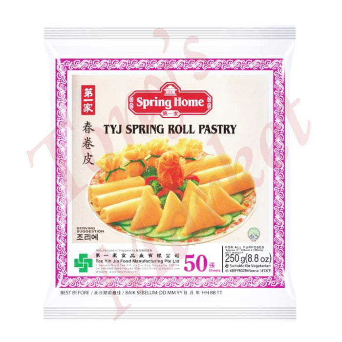 SPRING HOME - TYJ SPRING ROLL PASTRY 春卷皮 (50 Sheets/张) 250g