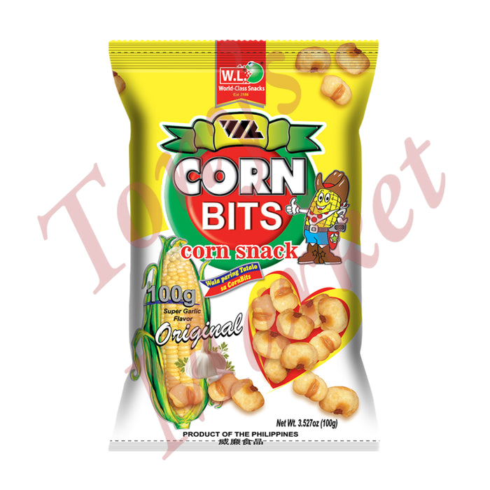 W.L. Corn Bits Corn Snack - Original Super Garlic Flavour 70