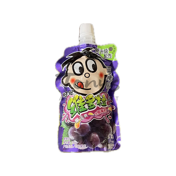 Want Want Jelly Fruit Drink Grape Flavour 150g