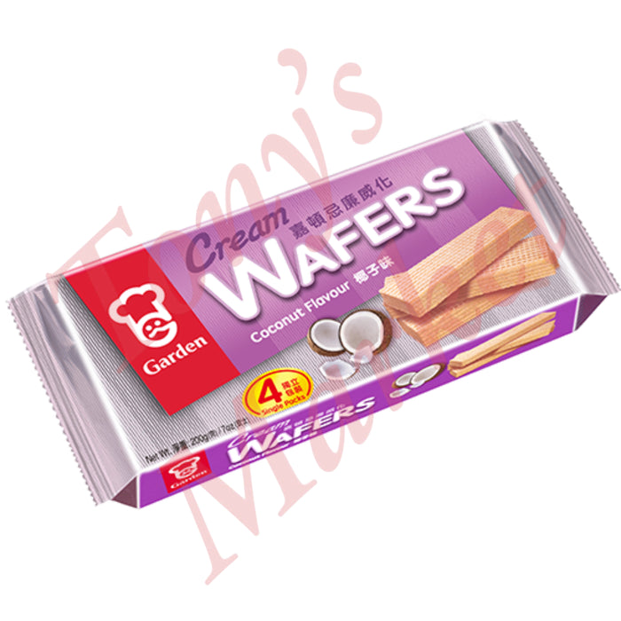 Garden - Cream Wafers Coconut Flavour (4 Single Packs) 200g