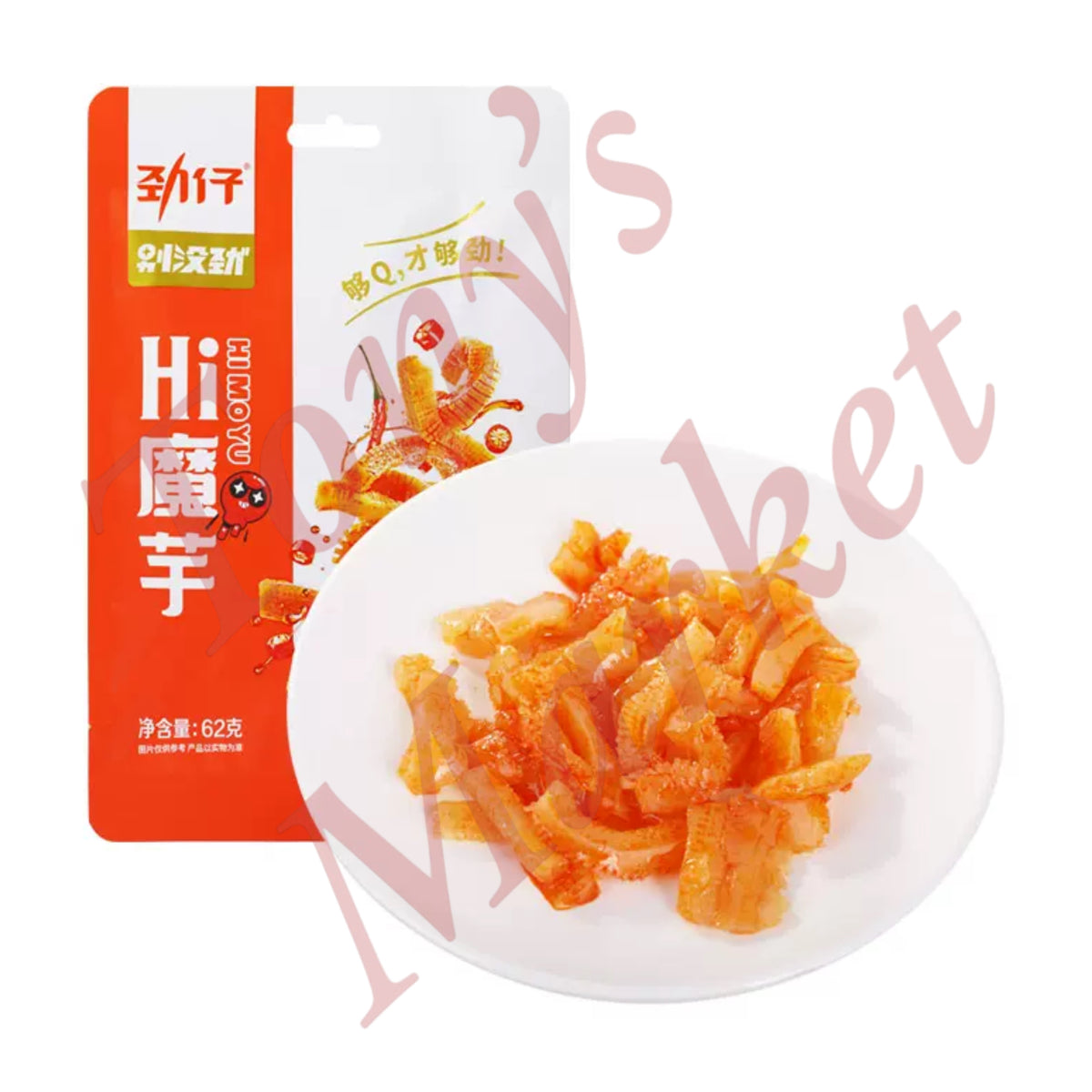 Jinzai Konjac Snack Spicy Flavour 劲仔魔芋红油香辣味62g — Tony's