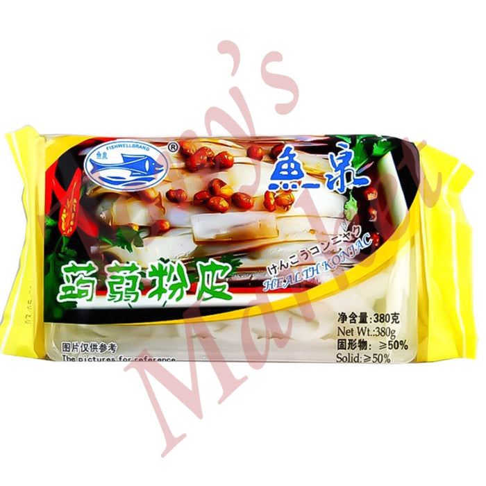 鱼泉 魔芋粉皮/蒟蒻粉皮 FISHWELL BRAND Shiritaki Noodles Sheets 380g