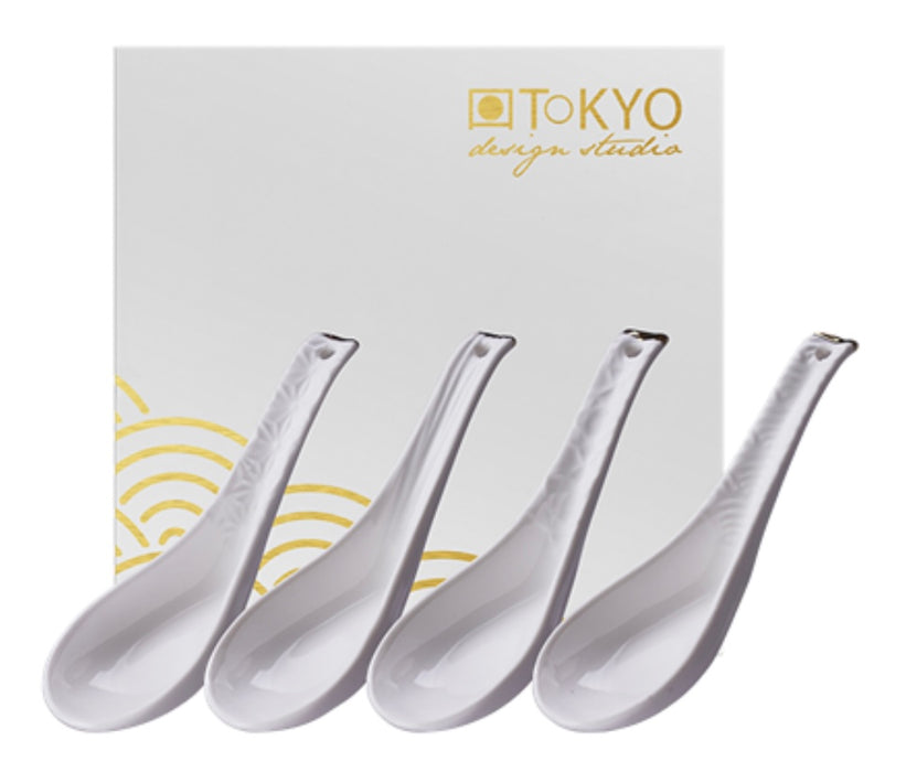 Nippon White Gold Rim, Giftset Spoon 4pcs - B916780