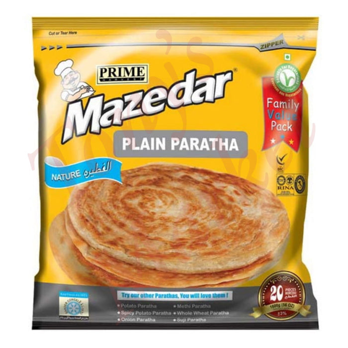 Prime Mazedar - 20 Pcs Plain Paratha (Family Pack) 1600g