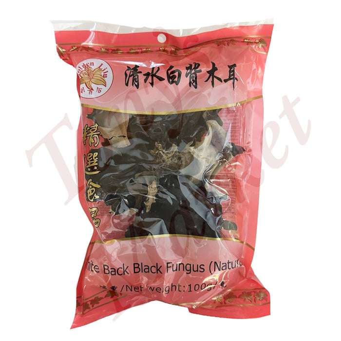 Golden Lily-White Back Black Fungus 金百合 清水白背木耳 100g