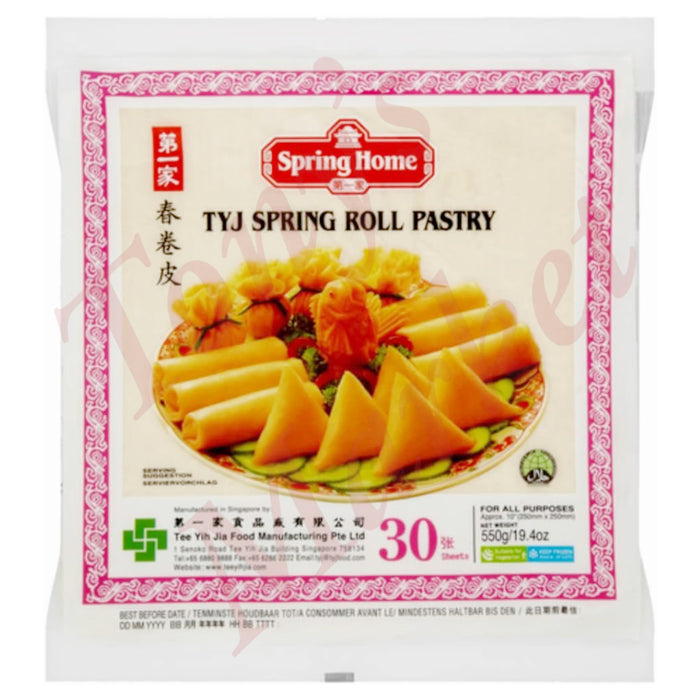 SPRING HOME - TYJ SPRING ROLL PASTRY 春卷皮 (30 Sheets/张) 550g