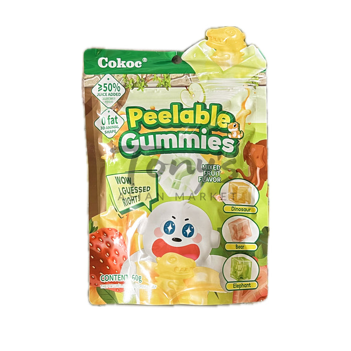 Cokoc Peelable Gummies Mixed Fruit Flavor 60g