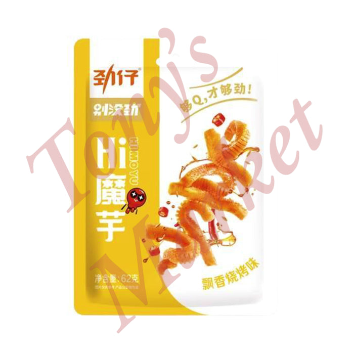 Jinzai Konjac Snack BBQ Flavour 劲仔 魔芋 飘香烧烤味 62g