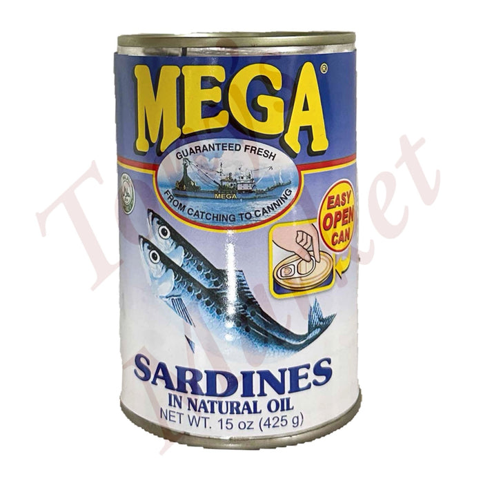 Mega Sardines In Natural Oil 425g