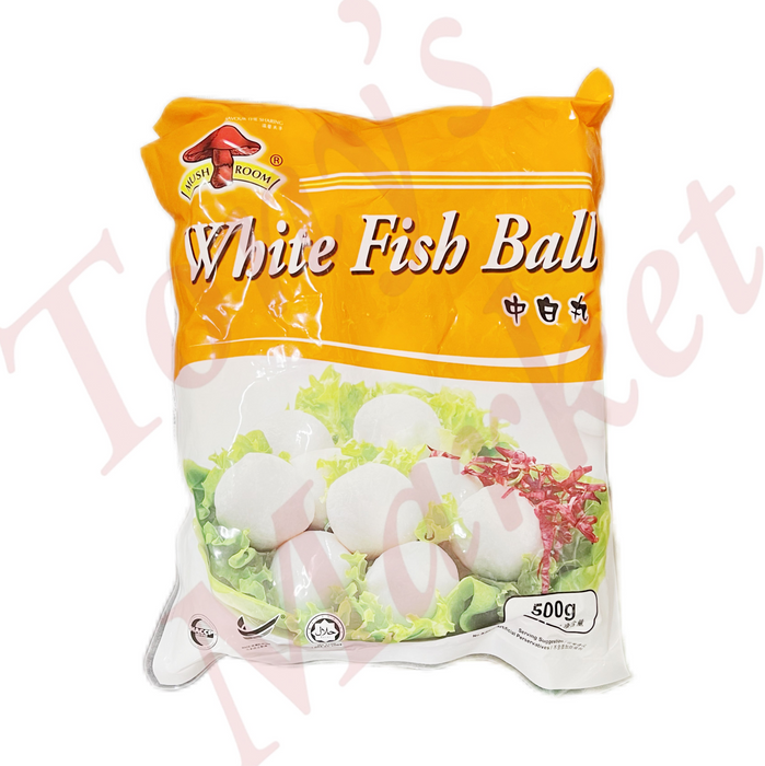 MUSHROOM Brand - White Fish Ball (中白丸) 500g