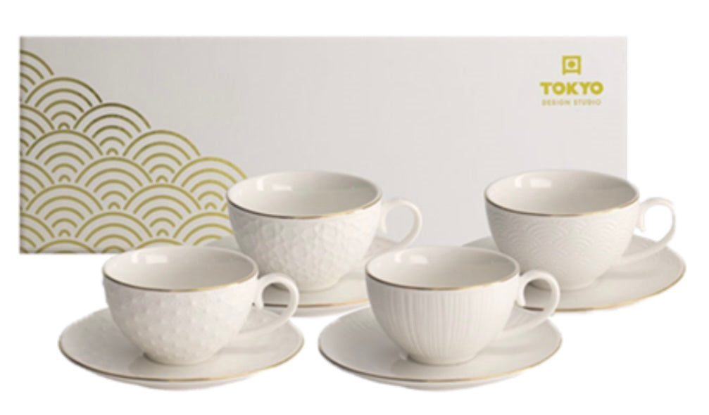 Nippon White Gold, Giftset Cup and Saucer 8pcs, 100ml - B916982