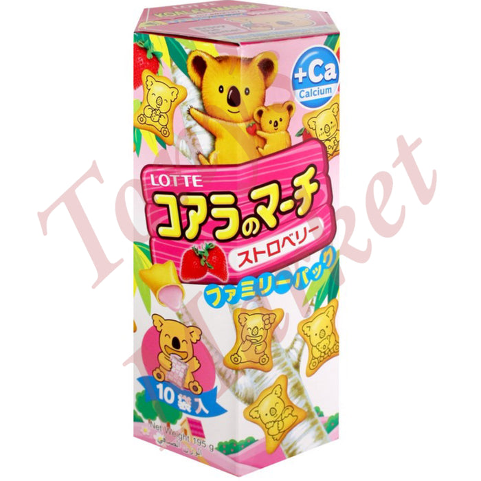 Lotte Koala’s March - Strawberry Flavour - Family Pack 195g