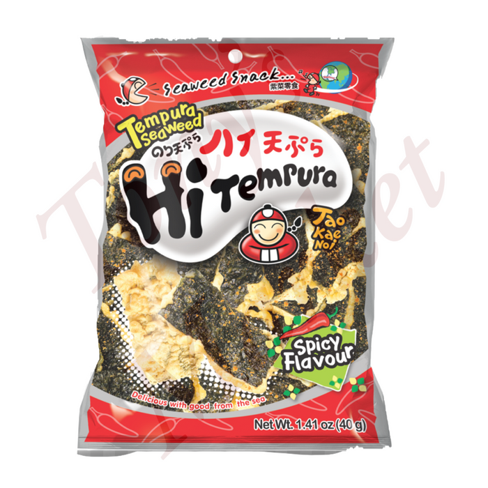 TAO KAE NOI Tempura Seaweed Hi Tempura - Spicy Flavour 40g