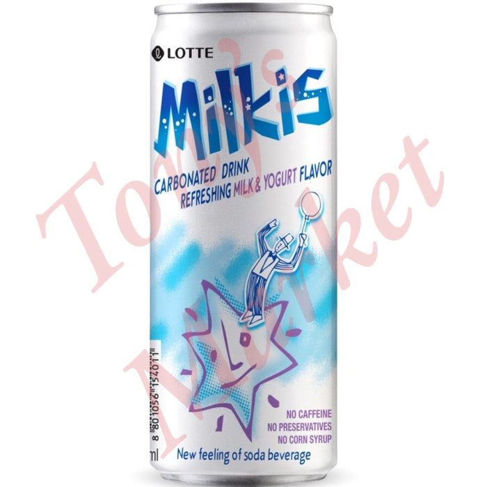 乐天 Milkis 碳酸饮料 清爽牛奶酸奶味 250ml