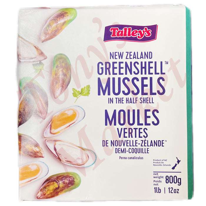 NEW ZEALAND GREENSHELL MUSSELS 冰冻半壳青口800g