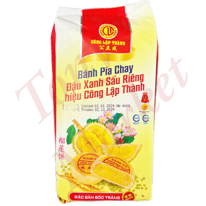 CONG LAP THANH - (Frozen) BANH PIA CHAY 榴莲饼 400g