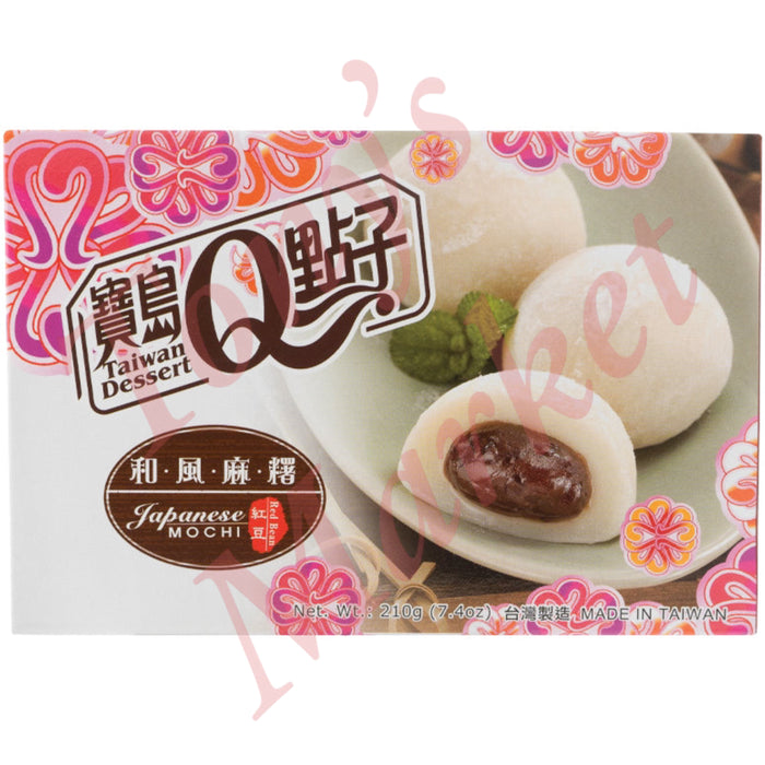 Taiwan Dessert - Red Bean Mochi 210g 宝岛Q点子 红豆麻薯