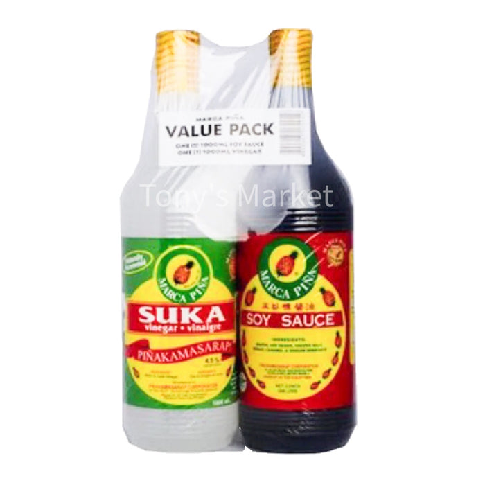 Marca Pina-Calamansi Soy Sauce And Vinegar Pack 1000mL