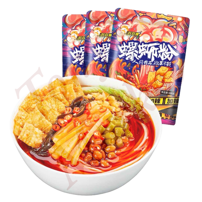 HaoHuanLuo Liuzhou Luosifen Extra Spicy 380g（好欢螺柳州螺蛳加辣版）