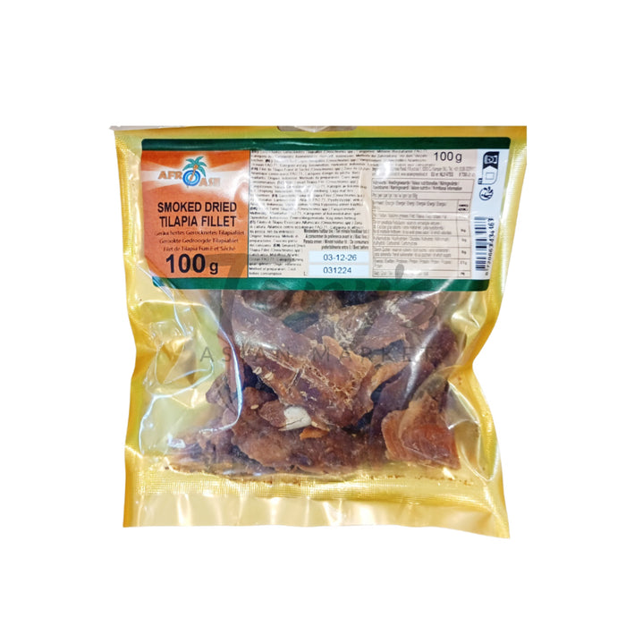 Afroase Smoked Dried Tilapia Fillet 100g