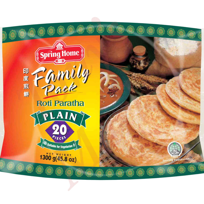 Spring Home - Roti Paratha Plain 20 Pieces (Family Pack)1300g