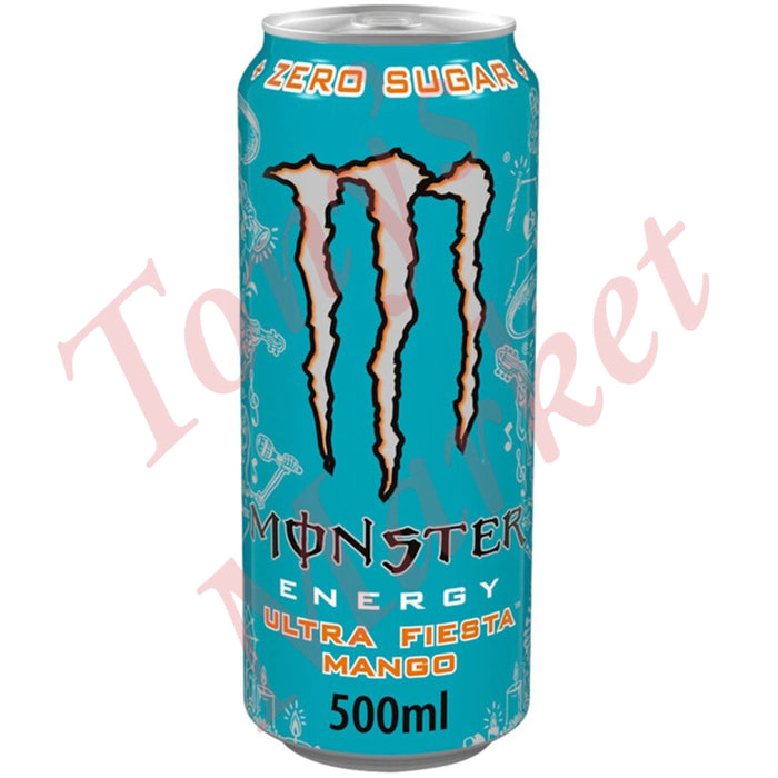 MONSTER - Energy Drink Ultra Fiesta Mango (Zero Sugar) 500ml