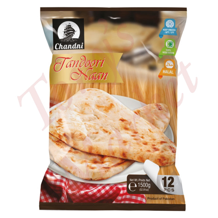 Chandni - Tandoori Naan (12 Pcs) 1.5kg