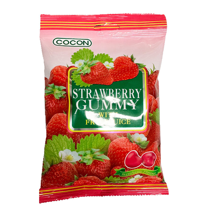 Cocon Strawberry Gummy with Fruit Juice 100g