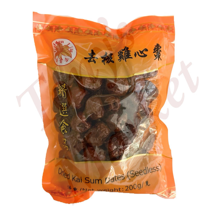 Golden Lily-Dried Kai Sum Dates 金百合 去核鸡心枣 200g