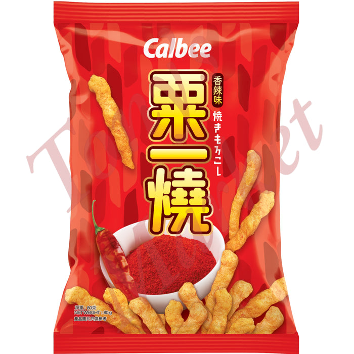 Calbee Grill-A-Corn Sticks Hot & Spicy Flavour 80g