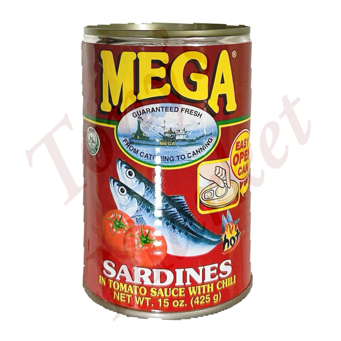 Mega Sardines In Tomato Sauce With Chilli 425g