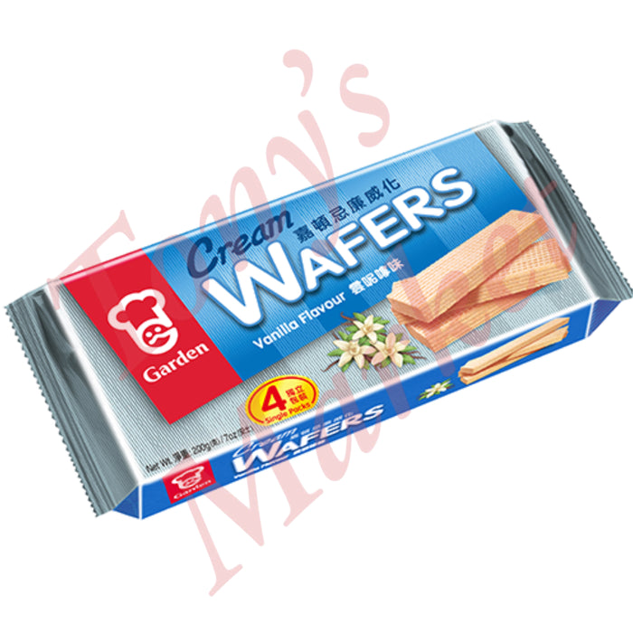 Garden - Cream Wafers Vanilla Flavour (4 Single Packs) 200g