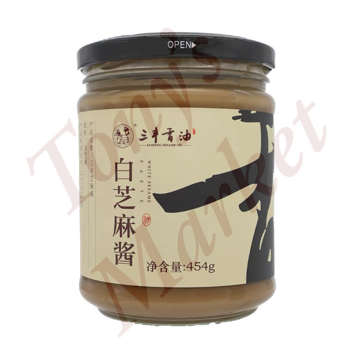 WangZhiHe-White Sesame Paste 【白芝麻酱】454g