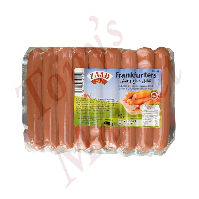 Zaad-Frankfurters(Turkey + Chicken) With Chicken Meat 400g