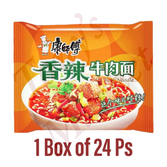 康师傅 Spicy Beef Instant Noodle Whole Box【香辣牛肉面】