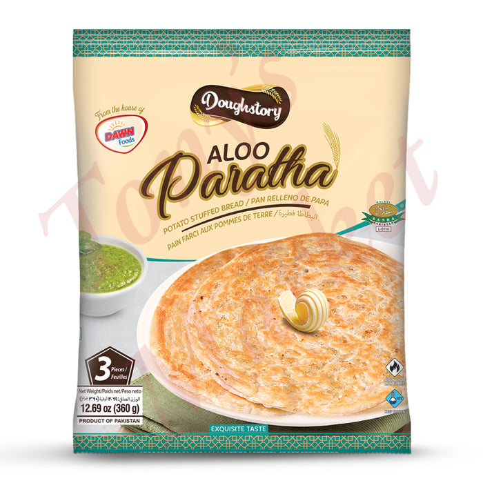 Doughstory - Aloo Paratha 3 Pieces (Potato Puffed Bread) 360g