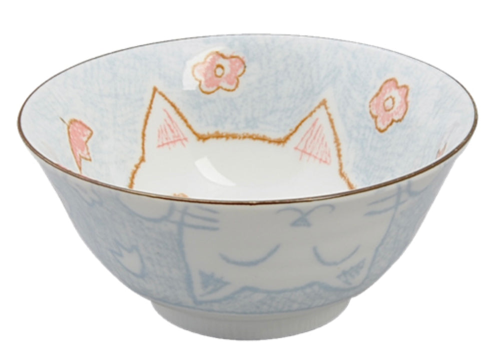 Kawaii Bowls, Lucky Cat Tayo Blue 500ml - B92105