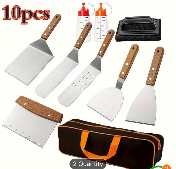 Barbecue Tool Set Of 10 Pieces