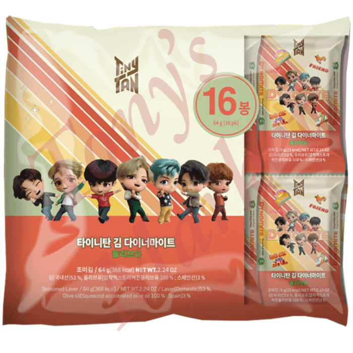 BTS TinyTan Dried Seaweed Gim Dynamite 16 x 64g