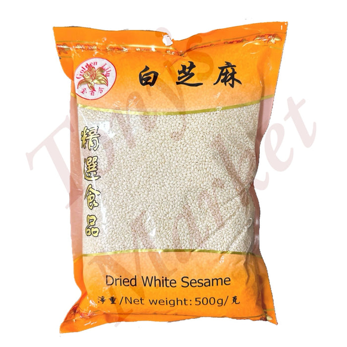 Golden Lily Dried White Sesame 500g【金百合白芝麻】