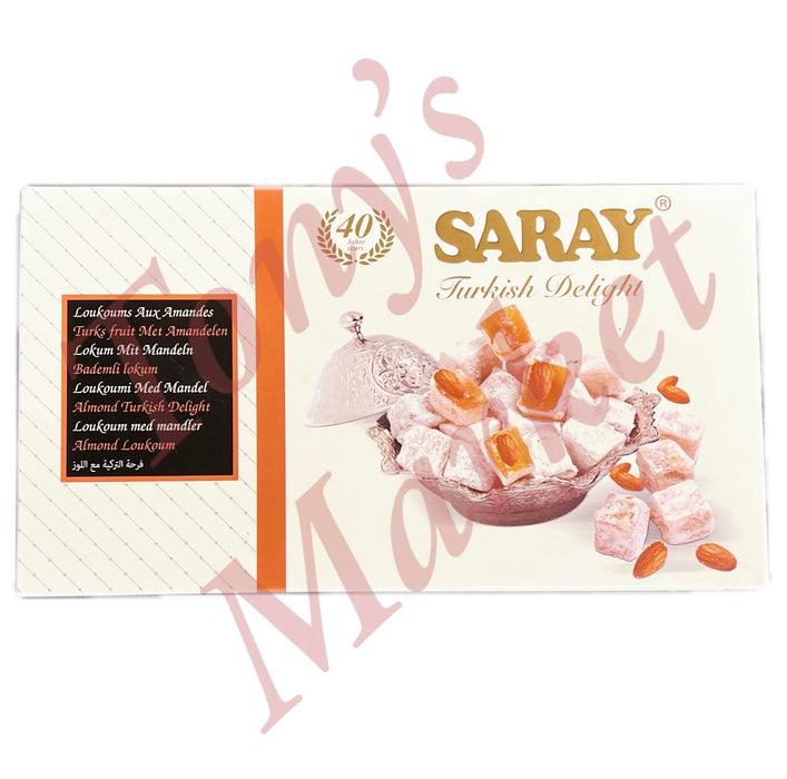 SARAY Turkish Delight Almond Loukoum 400g