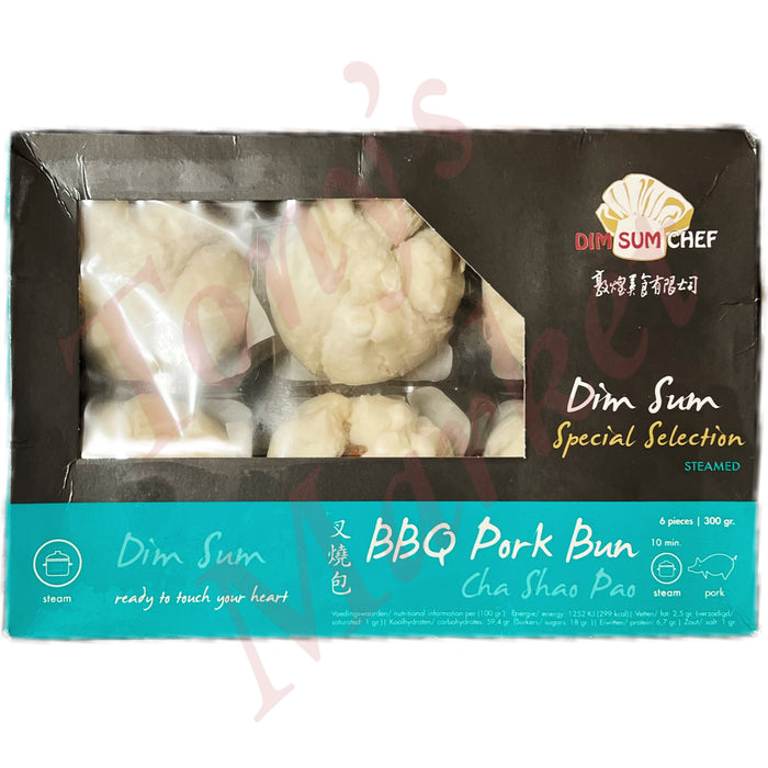 DIM SUM CHEF - BBQ Pork Bun (6 pcs) 叉烧包 300g