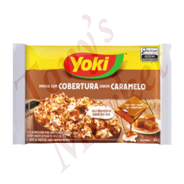 Yoki Microwave Popcorn With Caramel Topping 100g