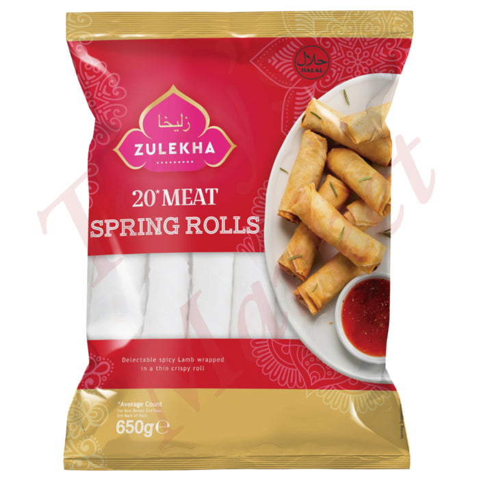 ZULEKHA - 50 MEAT SPRING ROLLS  (HALAL) 650g