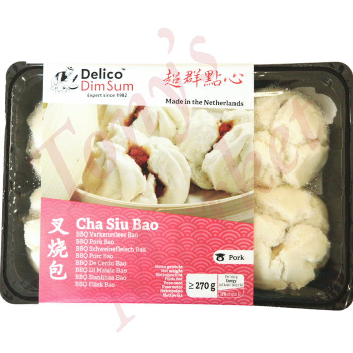 Delico Dim Sum - Cha Siu Bao 6 Pieces (BBQ Pork Bun) 超群点心 叉烧包 270g