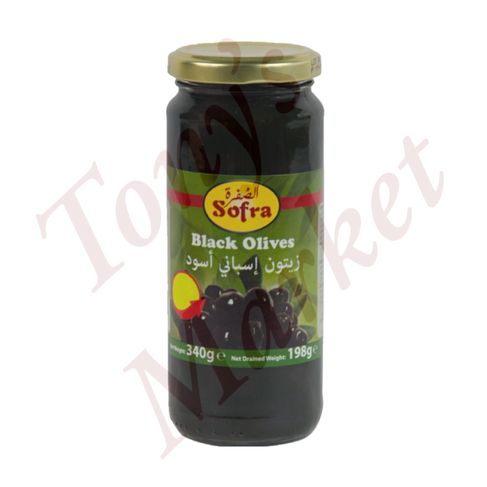 Sofra-Black Whole Olives 330g