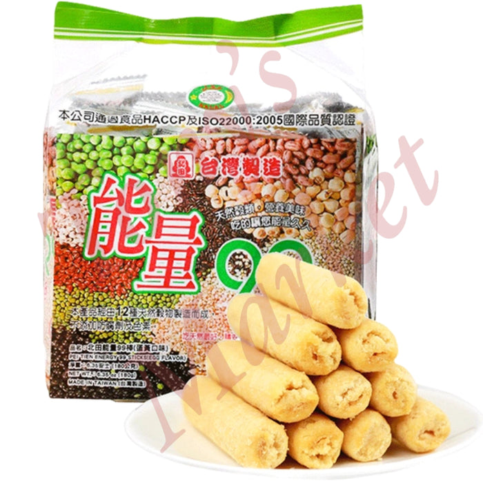 PEI TIEN Grain roll -  Original Egg Flavour 能量99棒 蛋黄夹心 180g