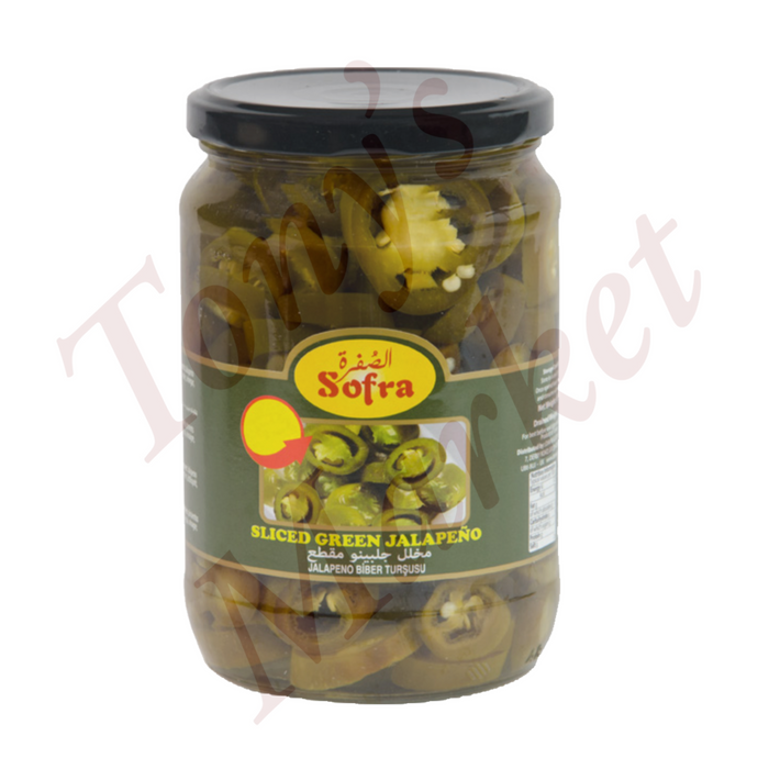 Sofra-Sliced Green Jalapenos 690g