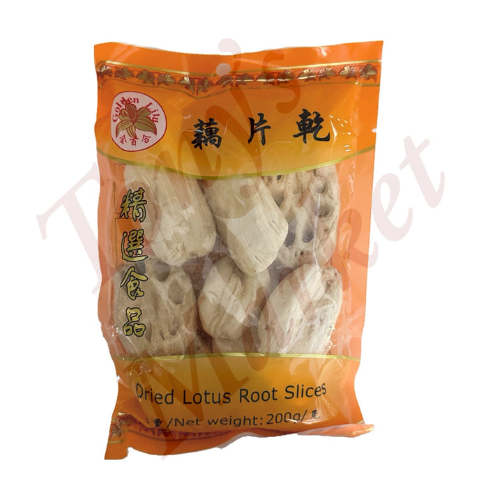 Golden Lily-Dried Lotus Root Slices 金百合 藕片干 200g