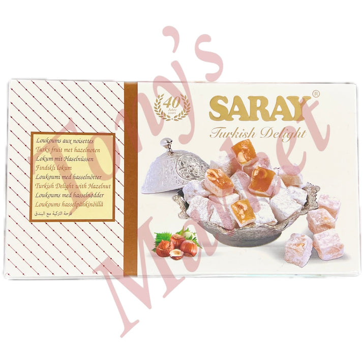 SARAY Turkish Delight Hazelnut Loukoum 400g